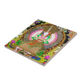 Cool oriental tibetan thangka Usnisa Sitatapatra Tegeltje (Zijkant)