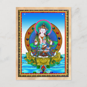 Cool oriental tibetan thangka Vajrasattva tattoo Briefkaart