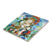 Cool oriental tibetan thangka White Jambhala Tegeltje (Zijkant)