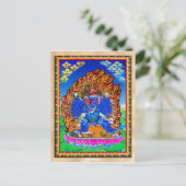 Cool oriental tibetan thangka Yamantaka tattoo Briefkaart (Staand voorkant)
