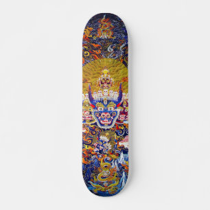 Cool oriental tibethan mandala Yamantaka doodgod Persoonlijk Skateboard