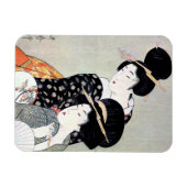 Cool Oriental Traditional Geisha art. Magneet (Horizontaal)