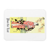 Cool Oriental Traditional Japanse Samurai-kunst Magneet (Horizontaal)