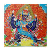 Cool oriental Vajrabhaivara Yamantaka doodgod Tegeltje (Voorkant)