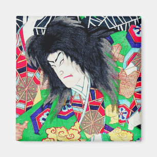 Cool oriental Yoshitoshi Kabuki Actor japan art Magneet