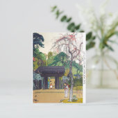 Cool orintal japanese Yoshida Temple Shrine Gate Briefkaart (Staand voorkant)