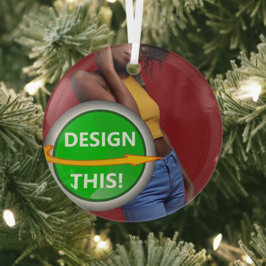COOL! Ornament - Glass Circle Ornament - Custom (Insitu)