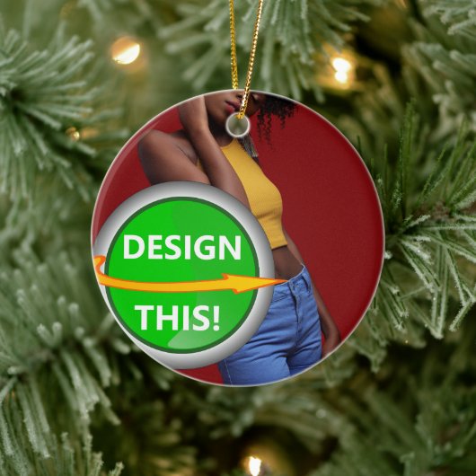 COOL! Ornament - Keramische cirkel - Custom (Boom)