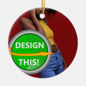 COOL! Ornament - Keramische cirkel - Custom (Voorkant)