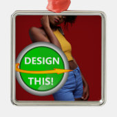 COOL! Ornament - Premium Vierkant Ornament - Aange (Voorkant)