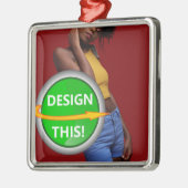 COOL! Ornament - Premium Vierkant Ornament - Aange (Links)