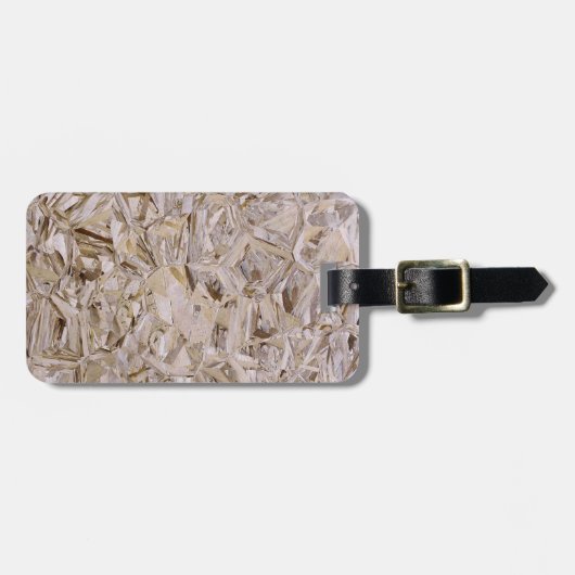 Cool OSB Construction Plywood Texture Print Bagagelabel (Voorkant horizontaal)