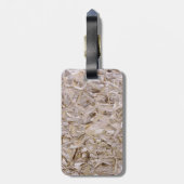 Cool OSB Construction Plywood Texture Print Bagagelabel (Achterkant verticaal)