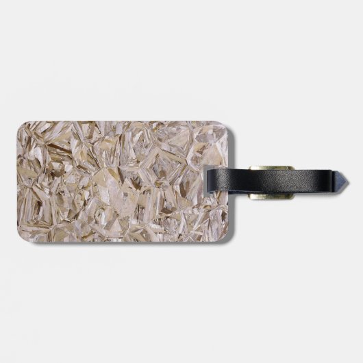 Cool OSB Construction Plywood Texture Print Bagagelabel (Achterkant horizontaal)