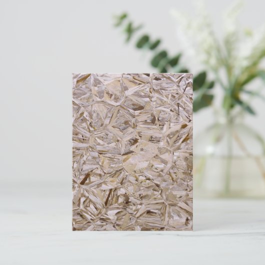 Cool OSB Construction Plywood Texture Print Briefkaart (Staand voorkant)