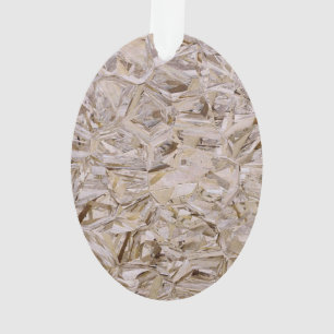 Cool OSB Construction Plywood Texture Print Ornament