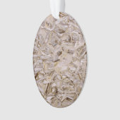 Cool OSB Construction Plywood Texture Print Ornament (voorkant)