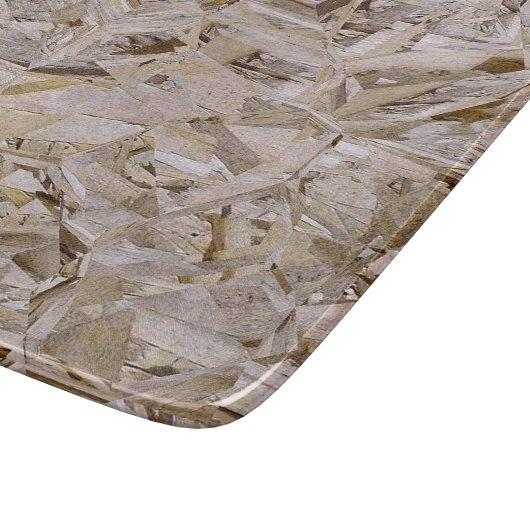 Cool OSB Construction Plywood Texture Print Snijplank (Hoek)