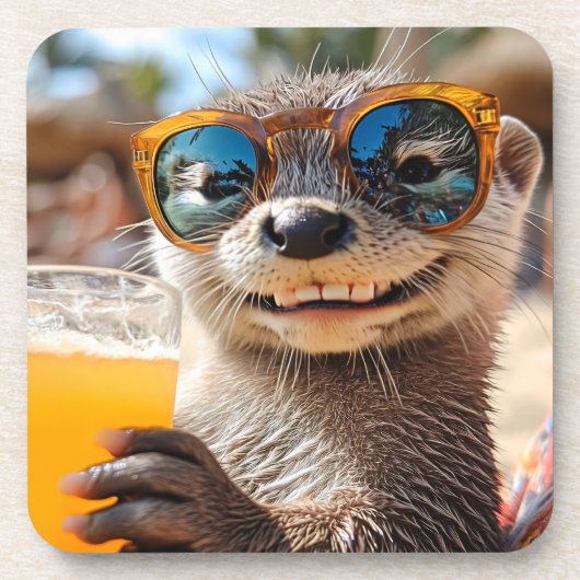 Cool Otter Bier Onderzetter (Voorkant)