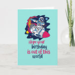 Cool Outer Space Pun Funny Astronaut Birthday Kaart<br><div class="desc">Grappig en schattig verjaardagskaart voor degenen die van puns en humor houden. Ideaal om je vrienden en familie geluk te wensen met hun verjaardag. Bezoek onze winkel voor meer collectie met verjaardagskaarten. Je zult iets coole,  humoristische en soms sarcastische verjaardagskaarten vinden voor je speciale iemand.</div>