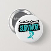 Cool Ovarian Cancer Survivor Ronde Button 5,7 Cm (Voorkant /achterkant)