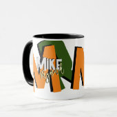 Cool Overmaatse Vetgedrukte Monogram Mok (Voorkant links)
