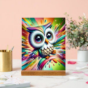 Cool Owl Acryl Bord