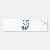 Cool Owl Bird Swish Icon Logo Shirt Bumpersticker (Voorkant)