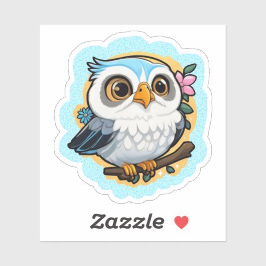 cool owl sticker (Vel)