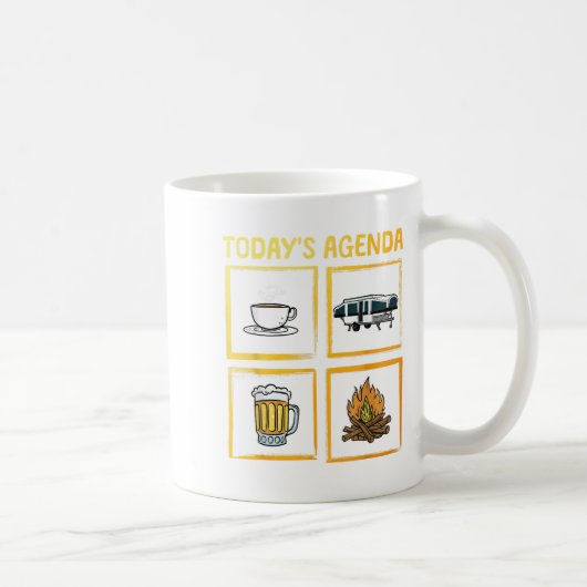 Cool P Up Camper Art For Men Women Caravan Pup Cam Koffiemok (Rechts)