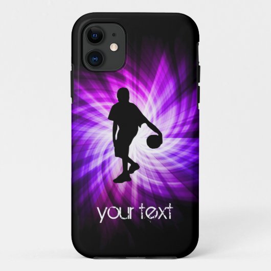 Cool Paars Basketball Case-Mate iPhone Case (Achterkant)