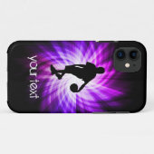 Cool Paars Basketball Case-Mate iPhone Case (Achterkant (horizontaal))