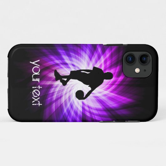 Cool Paars Basketball Case-Mate iPhone Case (Achterkant (horizontaal))