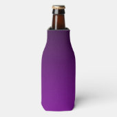 Cool Paars-Black Grainy Vignette Flesjeskoeler (Fles Voorkant)