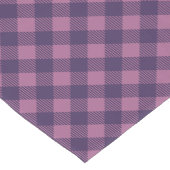 Cool Paars Check Gingham Pattern Korte Tafelloper (Hoek)