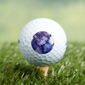 Cool Paarse en Gold Horned Elf Anime Meisje Golfballen (Insitu Shirt)