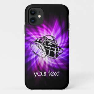 Cool Paarse Football iPhone 11 Hoesje