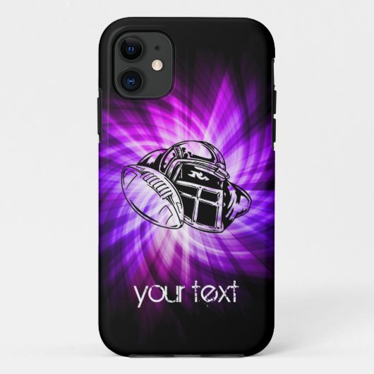 Cool Paarse Football Case-Mate iPhone Case (Achterkant)