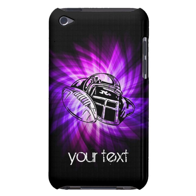 Cool Paarse Football iPod Touch Hoesje (Achterkant)