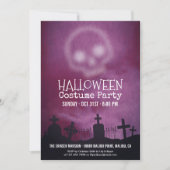 Cool Paarse Halloween Kostuum Party Uitnodiging (Voorkant)