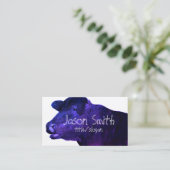 Cool paarse koe Custom dubbelzijdig Visitekaartje (Staand voorkant)
