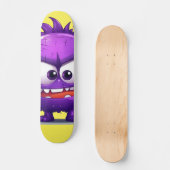 Cool Paarse Monster Skateboard (Voorkant)