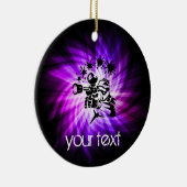 Cool Paarse Paintball Keramisch Ornament (Rechts)