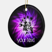 Cool Paarse Paintball Keramisch Ornament (Links)