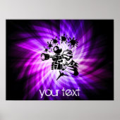 Cool Paarse Paintball Poster (Voorkant)