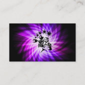 Cool Paarse Paintball Visitekaartje (Achterkant)