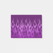 Cool Paarse Racing Flames Graphic Post-it® Notes (Voorkant)