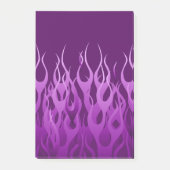 Cool Paarse Racing Flames Graphic Post-it® Notes (Voorkant)