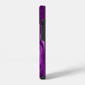 Cool Paarse Racing Flames iPhone Hoesje (Linkerkant)