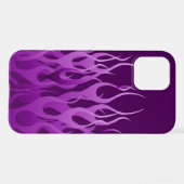 Cool Paarse Racing Flames iPhone Hoesje (Achterkant horizontaal)